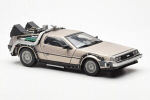 DeLorean DMC-12 Time Machine Back to the Future シルバー Sun Star 1:18 2711 メタル - 画像 6/8