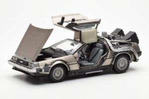DeLorean DMC-12 Time Machine Back to the Future シルバー Sun Star 1:18 2711 メタル - 画像 8/8