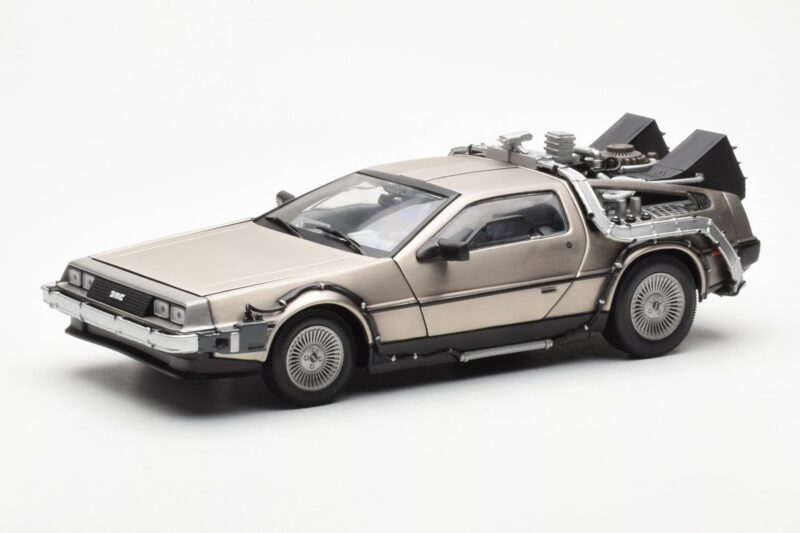 DeLorean DMC-12 Time Machine Back to the Future シルバー Sun Star 1:18