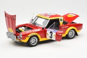 Fiat 124 Abarth #3 Barbasio / Sodano East African Safari Rally 1974 Sun Star 1:18 4952 メタル - 画像 2/8
