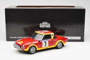 Fiat 124 Abarth #3 Barbasio / Sodano East African Safari Rally 1974 Sun Star 1:18 4952 メタル - 画像 8/8