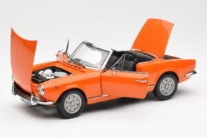 Fiat 124 BS オレンジ Sun Star 1:18 4906 メタル - 画像 2/8