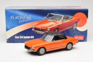 Fiat 124 BS オレンジ Sun Star 1:18 4906 メタル - 画像 8/8
