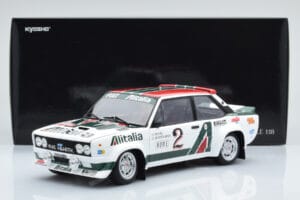Fiat 131 Abarth Alitalia #2 W. Röhrl / C. Geistdörfer Rally Monte Carlo 1978 Kyosho 1:18 08376G メタル - 画像 10/10