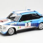 Fiat 131 Abarth #5 Team Fiat Works Rally Portugal 1980 Kyosho 1:18 08376A メタル