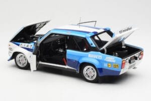 Fiat 131 Abarth #5 Team Fiat Works Rally Portugal 1980 Kyosho 1:18 08376A メタル - 画像 5/8