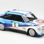 Fiat 131 Abarth #5 Team Fiat Works Rally Portugal 1980 Kyosho 1:18 08376A メタル - image 6 of 8