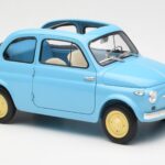 Fiat Nuova 500 チェレステ ブルー Kyosho 1:18 - image 6 of 8