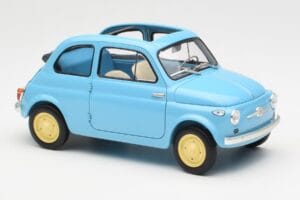 Fiat Nuova 500 チェレステ ブルー Kyosho 1:18 08966LB メタル - 画像 6/8