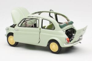 Fiat Nuova 500 クリア グリーン Kyosho 1:18 08966LG メタル - 画像 5/8