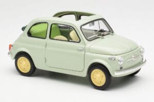 Fiat Nuova 500 クリア グリーン Kyosho 1:18 08966LG メタル - 画像 6/8