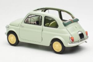 Fiat Nuova 500 クリア グリーン Kyosho 1:18 08966LG メタル - 画像 7/8