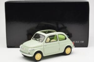 Fiat Nuova 500 クリア グリーン Kyosho 1:18 08966LG メタル - 画像 8/8
