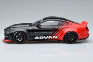 Ford Mustang S550 LB Works Liberty Walk Advan GT Spirit 1:18 KJ035 レジン - 画像 3/6