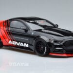 Ford Mustang S550 LB Works Liberty Walk Advan GT Spirit 1:18 KJ035 レジン - image 4 of 6