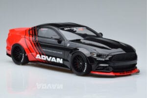 Ford Mustang S550 LB Works Liberty Walk Advan GT Spirit 1:18 KJ035 レジン - 画像 4/6