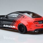 Ford Mustang S550 LB Works Liberty Walk Advan GT Spirit 1:18 KJ035 レジン - image 5 of 6