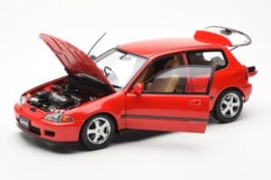 Honda Civic EG6 VTEC レッド LCD 1:18 LCD18018-RE メタル - 画像 3/11
