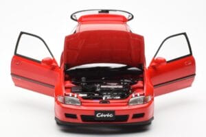 Honda Civic EG6 VTEC レッド LCD 1:18 LCD18018-RE メタル - 画像 5/11