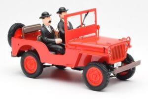 Jeep Willys Tintin 2 フィギュア UT Models 1:18 180150000 メタル - 画像 4/6