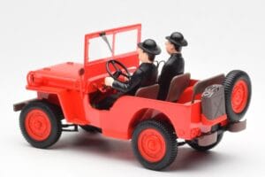 Jeep Willys Tintin 2 フィギュア UT Models 1:18 180150000 メタル - 画像 5/6