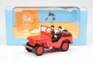Jeep Willys Tintin 2 フィギュア UT Models 1:18 180150000 メタル - 画像 6/6
