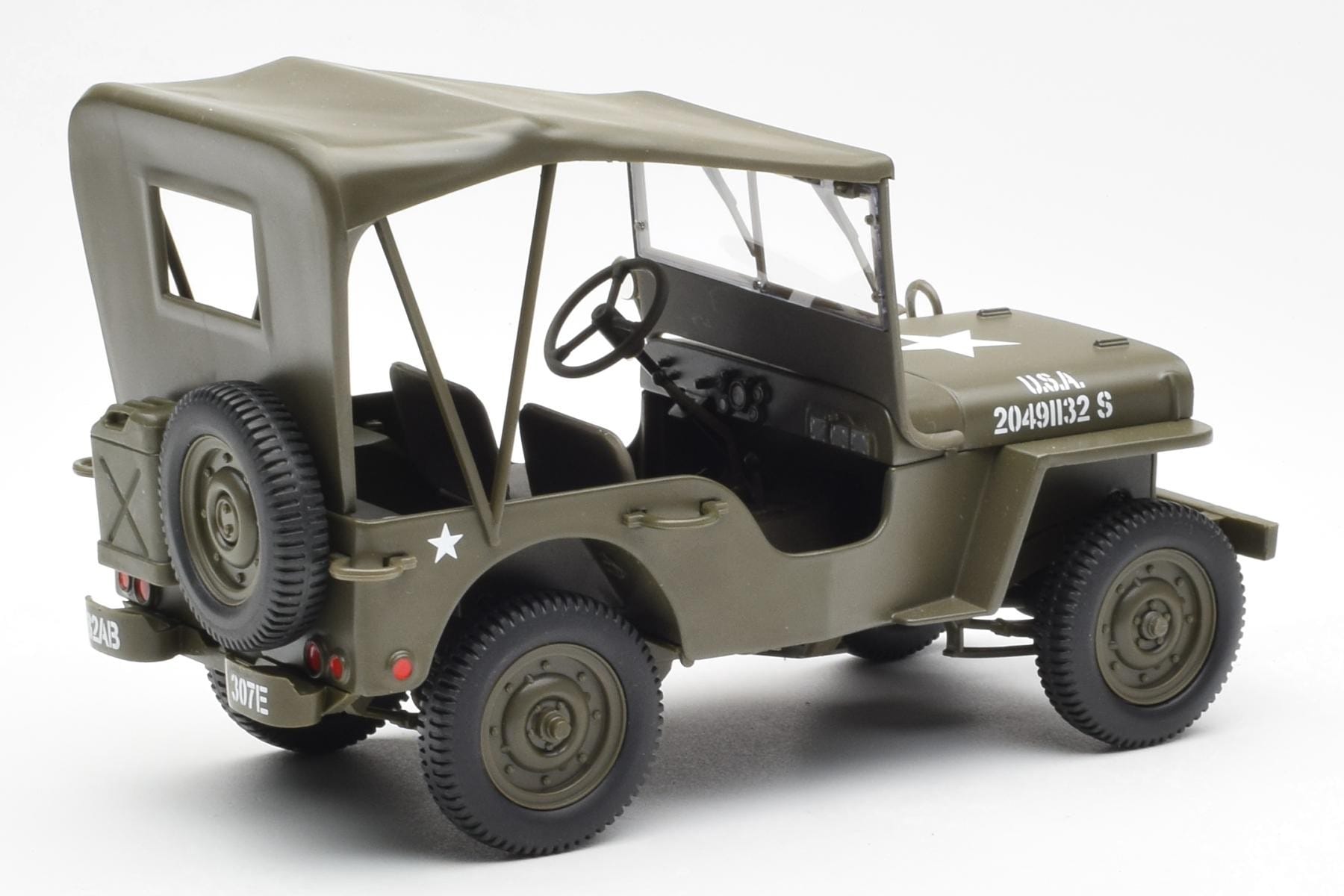 Jeep Willys キャンバストップ UT Models 1:18 180149002 メタル - 画像 2/6