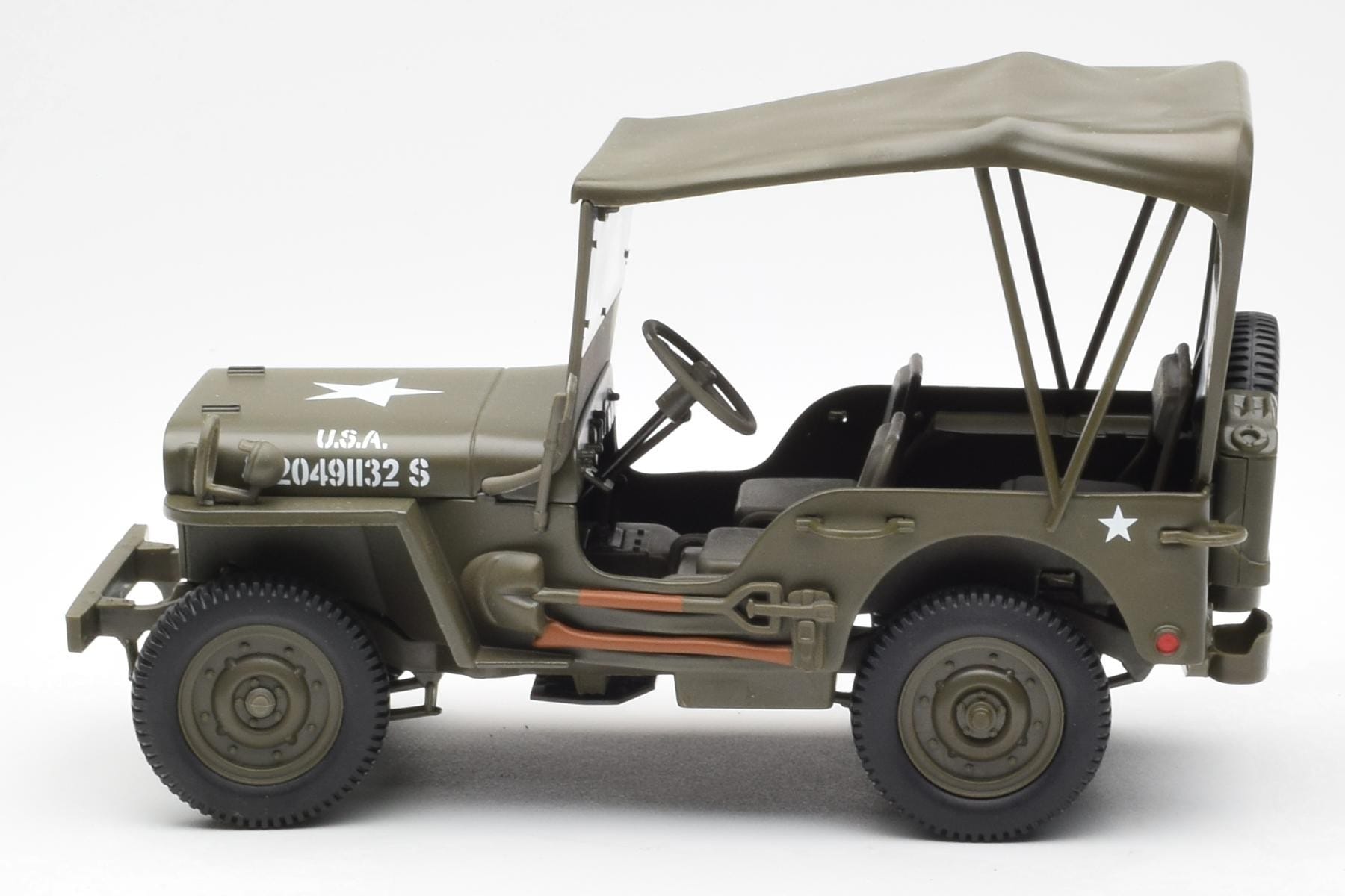Jeep Willys キャンバストップ UT Models 1:18 180149002 メタル - 画像 3/6