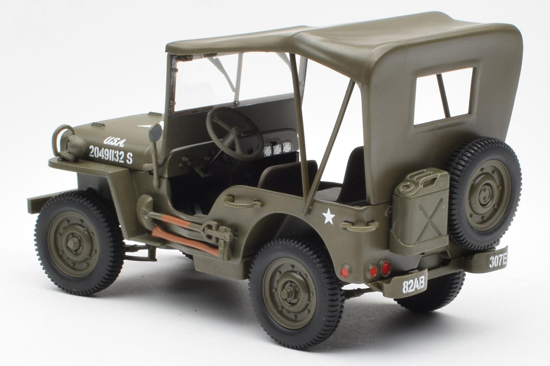 Jeep Willys キャンバストップ UT Models 1:18 180149002 メタル - 画像 5/6