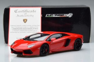 Lamborghini Aventador LP700-4 アンドロメダレッド AUTOart 1:18 74669 メタル - 画像 10/10