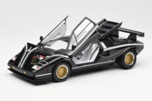 Lamborghini Countach LP 500R ブラック Kyosho 1:18 08320C メタル - 画像 2/8