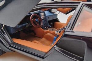 Lamborghini Countach LP500S Walter Wolf ダークブルー Kyosho 1:18 08320D メタル - 画像 9/11