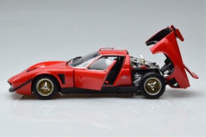 Lamborghini Miura SVR レッド Kyosho 1:18 08319RBK メタル - 画像 4/9