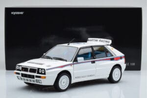 Lancia Delta HF Integrale 6 ホワイト Kyosho 1:18 08344E メタル - 画像 8/8