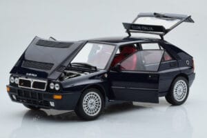 Lancia Delta HF Integrale Club Italia ブルー Kyosho 1:18 08343SC メタル - 画像 2/8