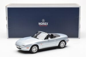 Mazda MX-5 NA シルバー Norev 1:18 188023 メタル - 画像 7/7