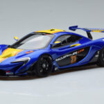 McLaren P1 GTR ブルー イエローストライプ AUTOart 1:18