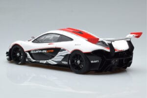 McLaren P1 GTR グロスホワイト レッドストライプ AUTOart 1:18 81541 コンポジット - 画像 6/7