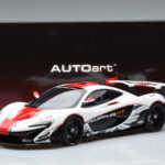 McLaren P1 GTR グロスホワイト レッドストライプ AUTOart 1:18 - image 7 of 7