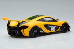 McLaren P1 GTR イエロー グリーンストライプ AUTOart 1:18 81544 コンポジット - 画像 3/7