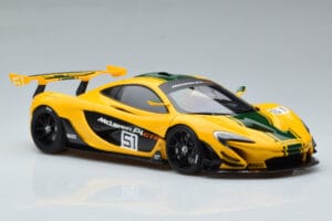 McLaren P1 GTR イエロー グリーンストライプ AUTOart 1:18 81544 コンポジット - 画像 5/7