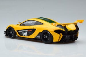 McLaren P1 GTR イエロー グリーンストライプ AUTOart 1:18 81544 コンポジット - 画像 6/7