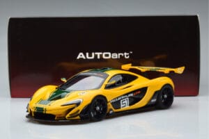 McLaren P1 GTR イエロー グリーンストライプ AUTOart 1:18 81544 コンポジット - 画像 7/7