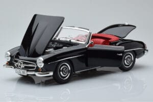 Mercedes 190 SL W121 カブリオレ ブラック Minichamps 1:18 100037030 メタル - 画像 2/8