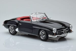 Mercedes 190 SL W121 カブリオレ ブラック Minichamps 1:18 100037030 メタル - 画像 5/8
