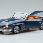 Mercedes 190 SL W121 Roadster ブルー Norev 1:18 - image 2 of 8