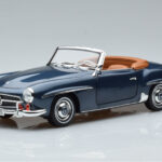 Mercedes 190 SL W121 Roadster ブルー Norev 1:18