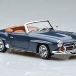 Mercedes 190 SL W121 Roadster ブルー Norev 1:18 - image 6 of 8