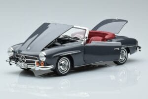 Mercedes 190 SL W121 Roadster グレー Norev 1:18 183402 メタル - 画像 2/8