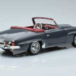 Mercedes 190 SL W121 Roadster グレー Norev 1:18 183402 メタル - image 3 of 8